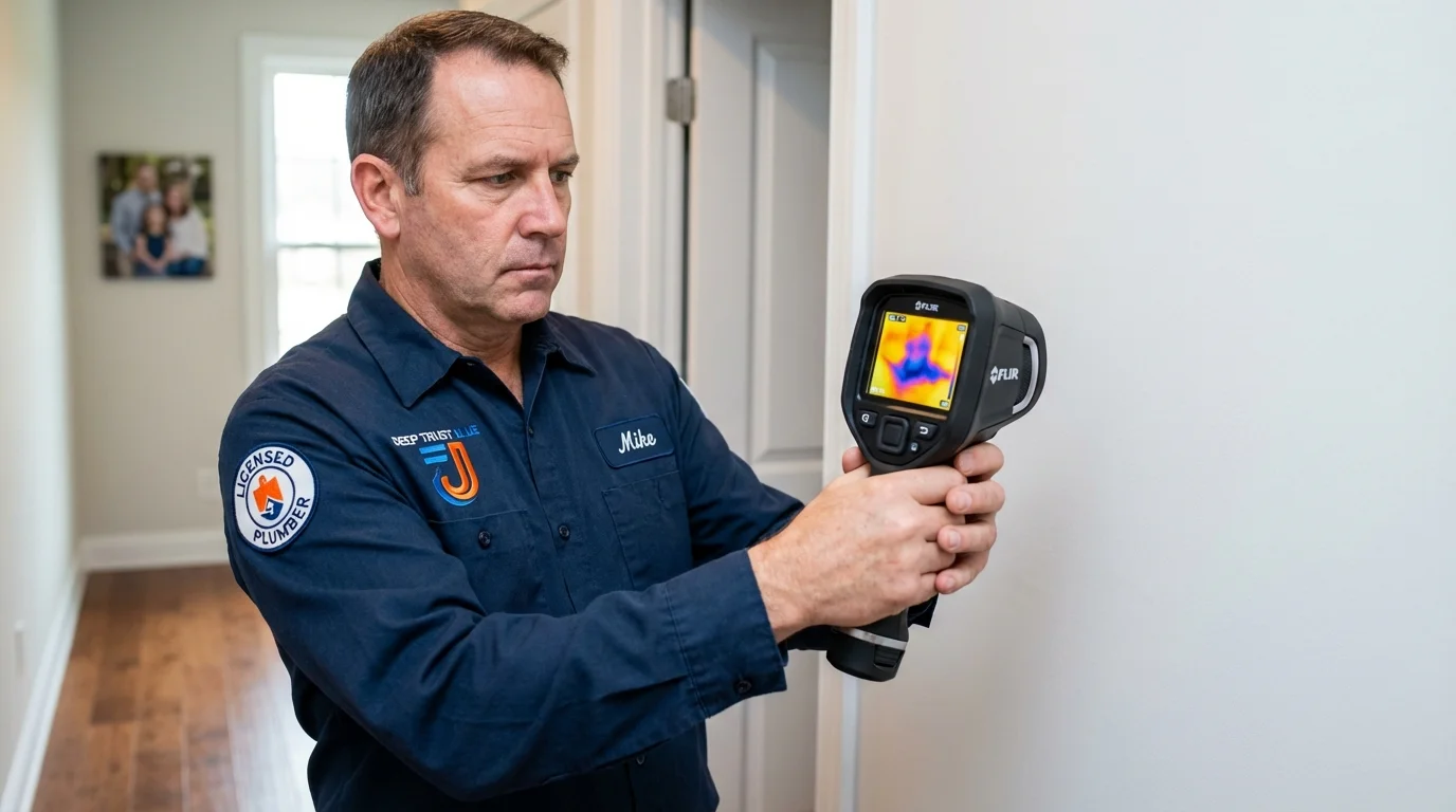 Thermal imaging leak detection by Johns Plumbing LLC in Argyle